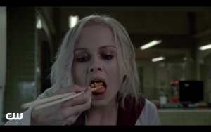 Liv has to eat brains to not go full zombie. 