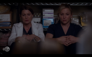 The trauma of the plane crash seem very fresh in Meredith and Arizona's minds. 