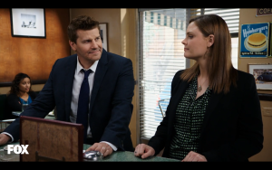 This week Booth and Brennan hardly had any scenes together and when they did, it was very awkward. 