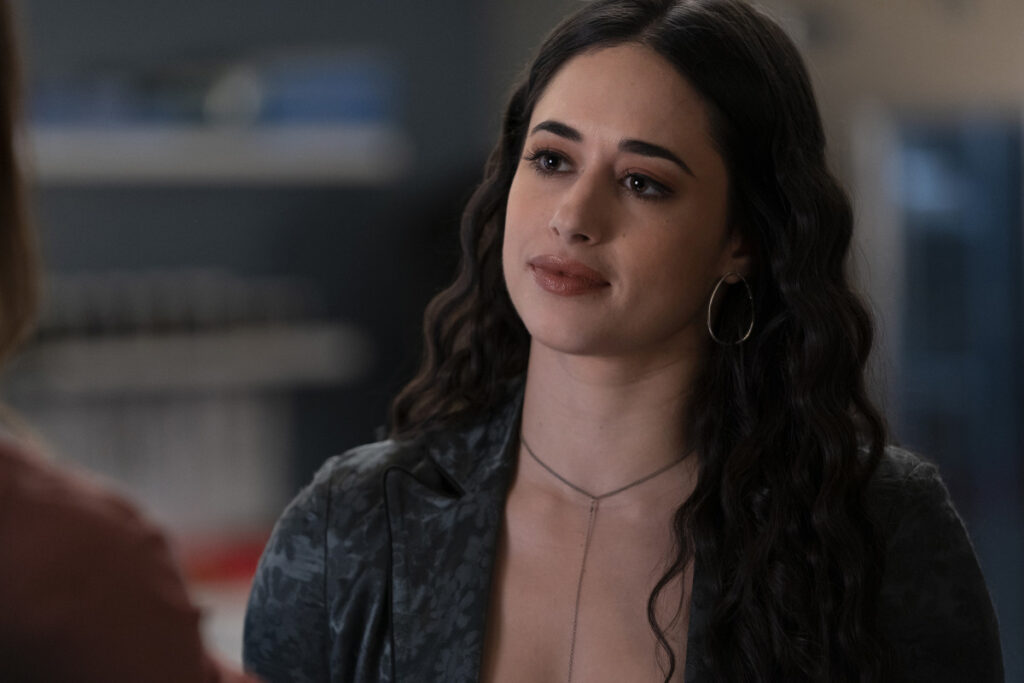 Jeanine Mason as Liz Ortecho in the final season of Roswell, New Mexico