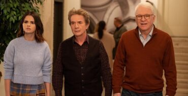 Selena Gomez as Mabel Mora, Martin Short as Oliver Putnam and Steve Martin as Charles-Haden Savage on Only Murders in the Building