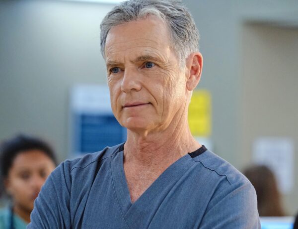 Dr. Bell in scrubs on The Resident