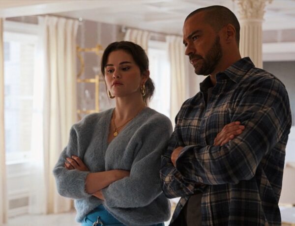 Selena Gomez and Jesse Williams in Only Murders in the Building